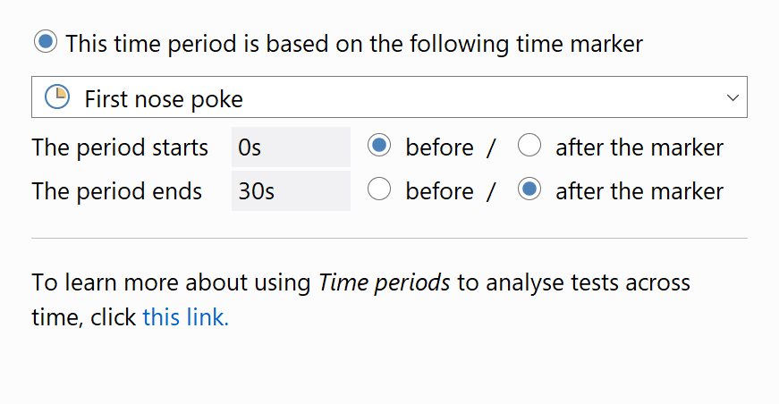 Split results across time picture